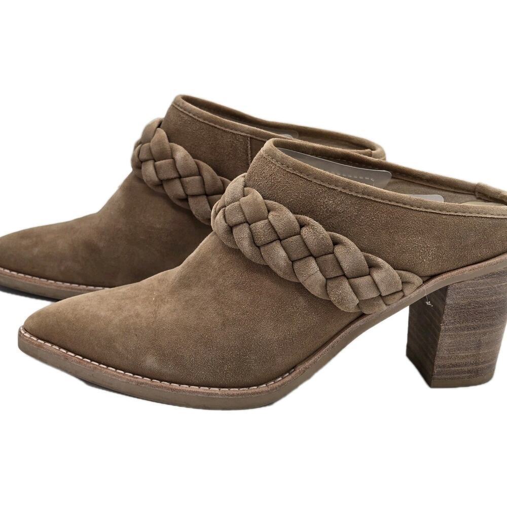 Dolce Vita Serla Dark Brown Womens Clog Sz 8.5 M Heels MSRP $90 Boho Hippie Slip